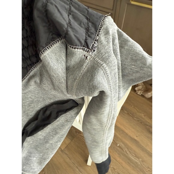Fox Racing Riders Co Grey Black Quilted Pullover Hoodie Sweatshirt Womens XS - Picture 3 of 8